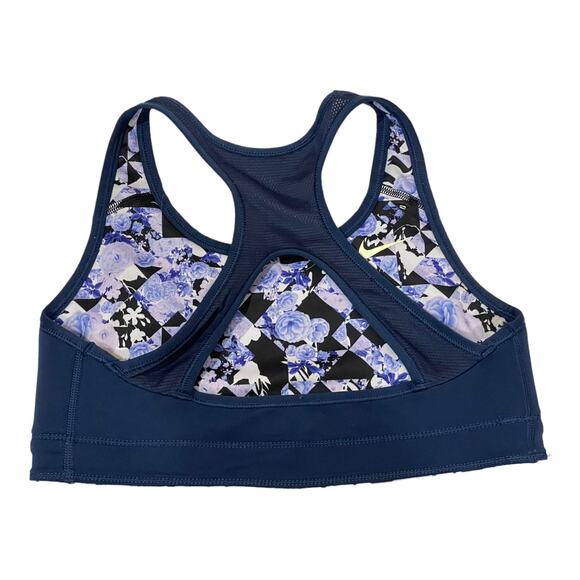 Nike Swoosh Printed Reversible Sports Bra Girls - Floral Multi - Large** - Picture 4 of 7
